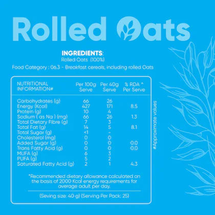 MYFITNESS ROLLED OATS